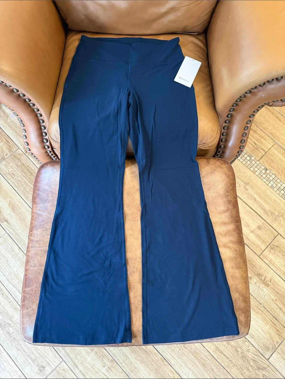 NWT Lululemon Groove Nulu High-Rise Flared Pant Sz 12 Regular True Navy Blue